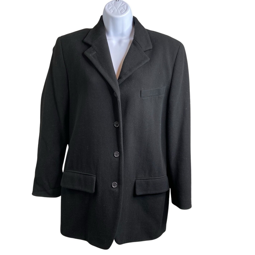 VTG 80s VALSTAR Women's Classic Wool Blazer Sz XL Old-Money Milan Tailoring Chic
